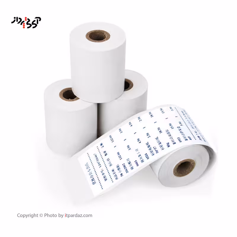 رول حرارتی خارجی 8 سانت /40 یارد/چاپ آبی