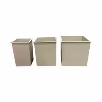 قالب پلاستیکی مکعب سه تایی ارتفاع 10 قطر 6.8.10 سانت