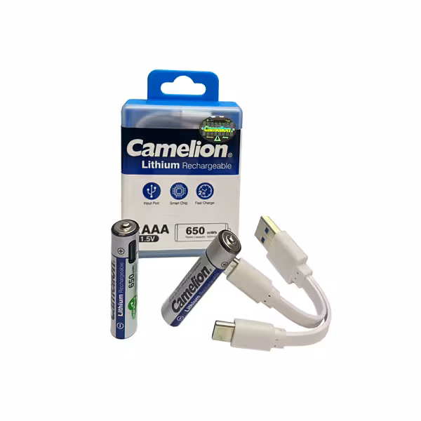 باتری نیم قلمی لیتیومی قابل شارژ کملیون 650mWh