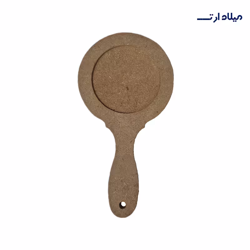 بیس MDF آینه دستی طرح گرد ساده24*12سانت