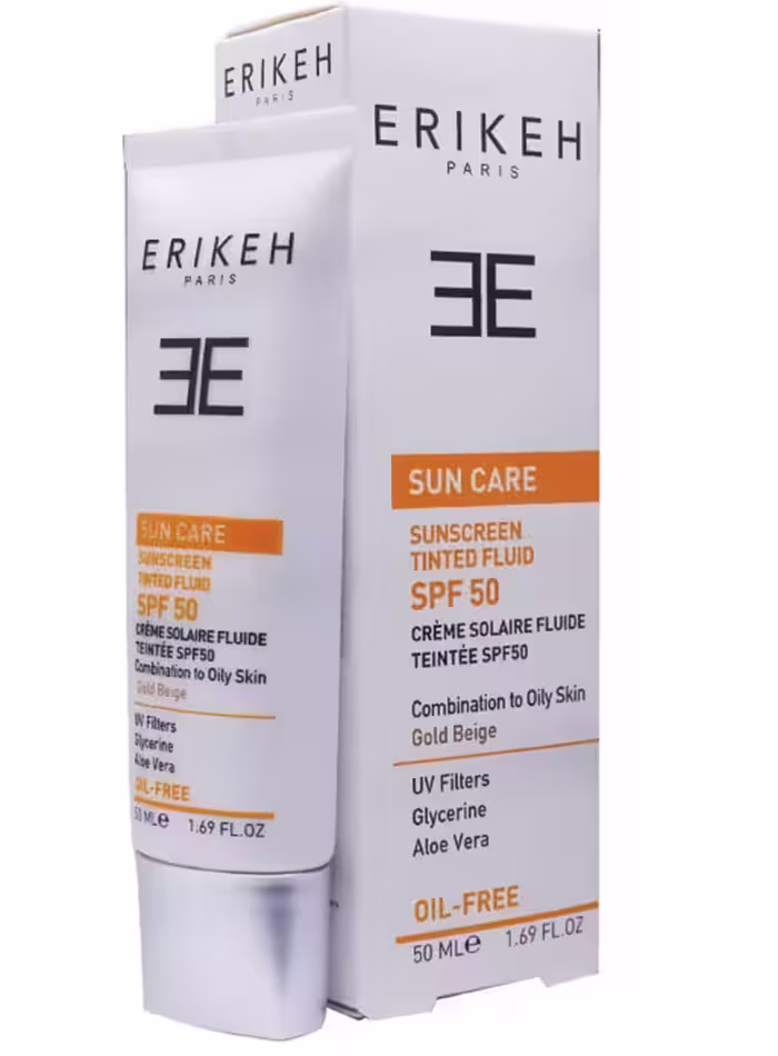 کرم ضد آفتاب پوست خشک و نرمال SPF50 (بژ طلایی