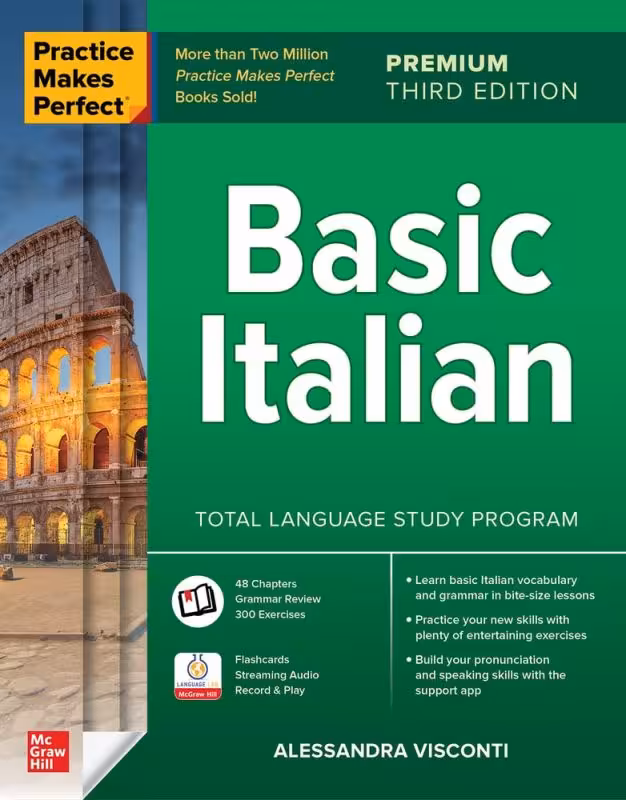 کتاب ایتالیایی Practice Makes Perfect Basic Italian Third Edition