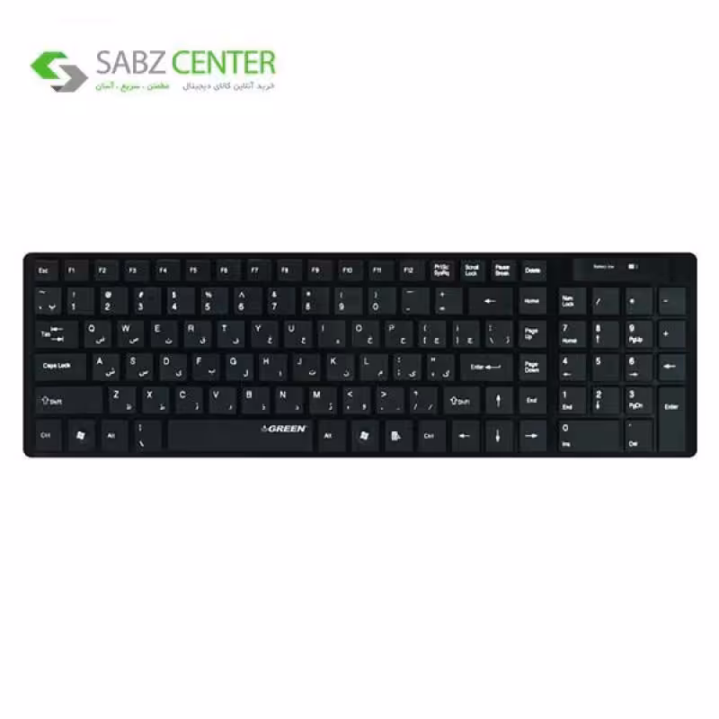 کیبورد بیسیم گرین مدل GK-101W با حروف فارسی