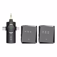 ست میکروفن بی سیم یقه ای مدل AirSky Dual TX