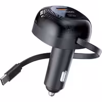 شارژر فندکی فست شارژ ماشین 47 وات Type-C و USB پرودو Porodo PD-FWCH030-BK