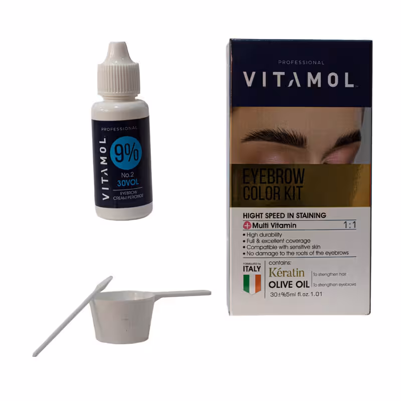 ویتامول کیت رنگ ابرو بدون آمونیاک CH2 رنگ بلوند شکلاتی روشن