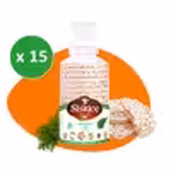 پکیج سیس رایس کیک رژیمی طعم شوید کارتن 15 بسته ای