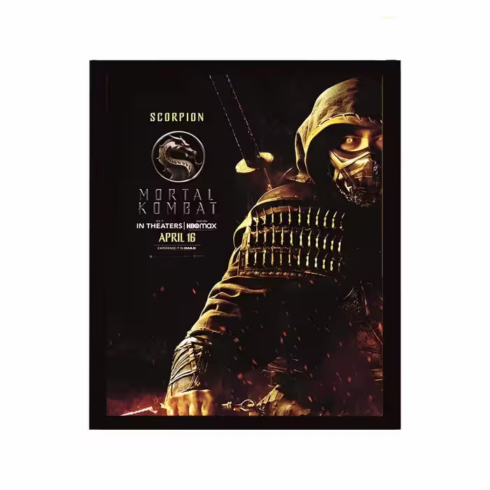 تابلو دکوراتیو طرح Mortal Kombat با ابعاد 35×45 سانتی‌متر