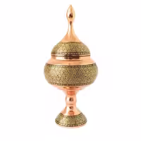 شکلات خوری مس و خاتم طرح مالمو سایز 19 ساخت اصفهان