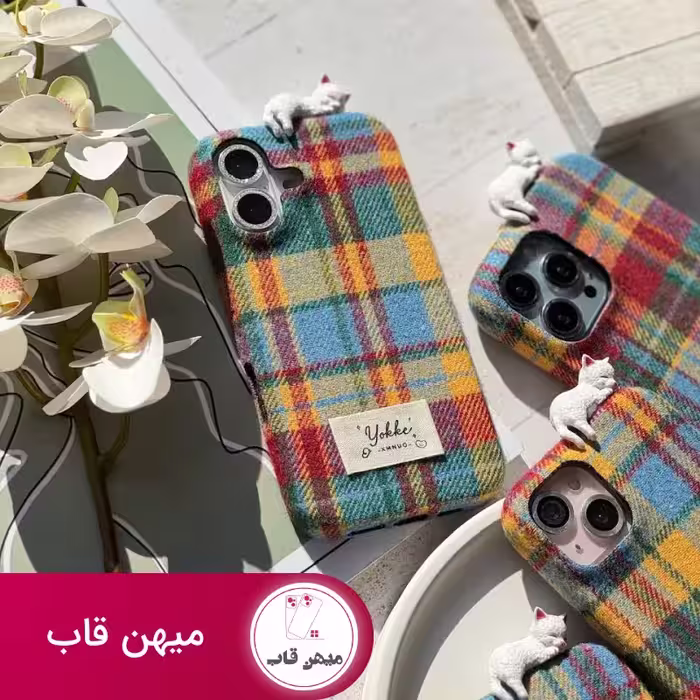 قاب گوشی آیفون گربه vintage style - کد (59516)