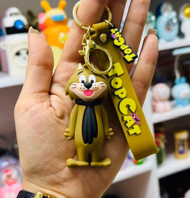 جاکلیدی سیلیکونی طرح گربه کرواتی 2