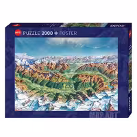 پازل 2000 تکه HEYE طرح دنیای کوهستان آلپ