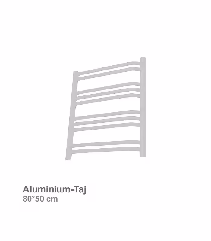 حوله خشک‌ کن آلومینیومی رویال مدل تاج 80 سفید