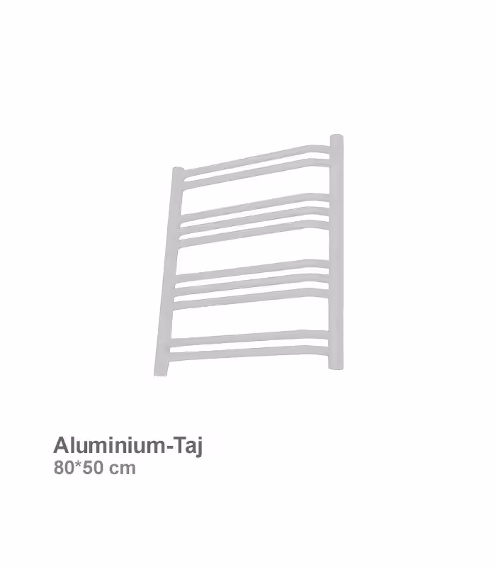 حوله خشک‌ کن آلومینیومی رویال مدل تاج 80 سفید