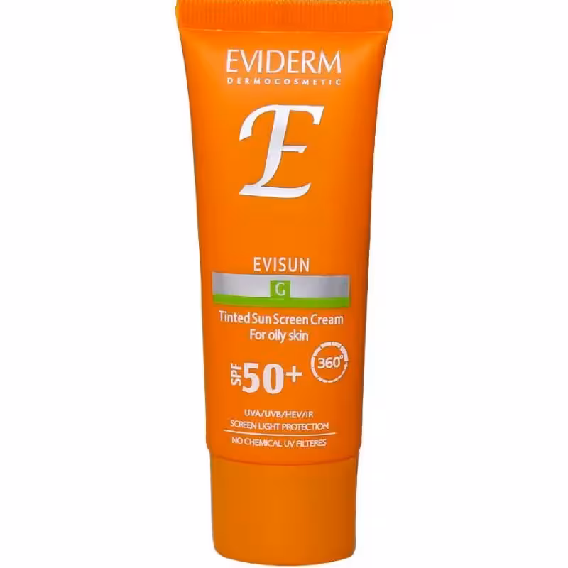 ضدآفتاب پوست چرب بی رنگ spf50 اویدرم
