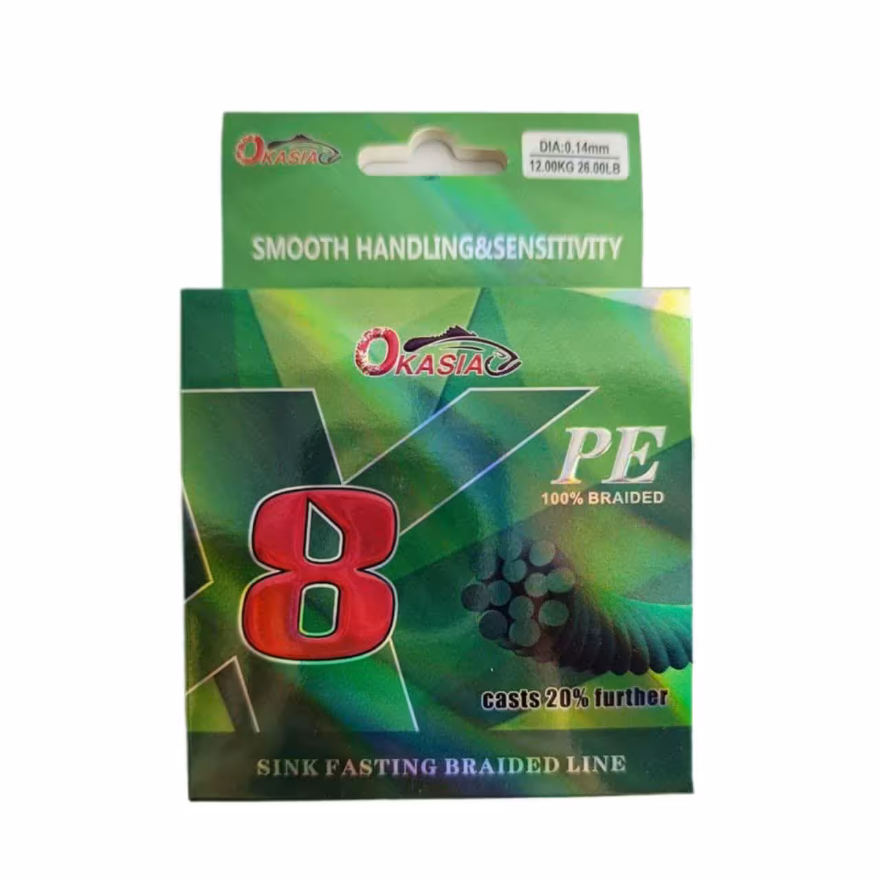 نخ ماهیگیری براید مخصوص اسپین (مارک OKASIA)
