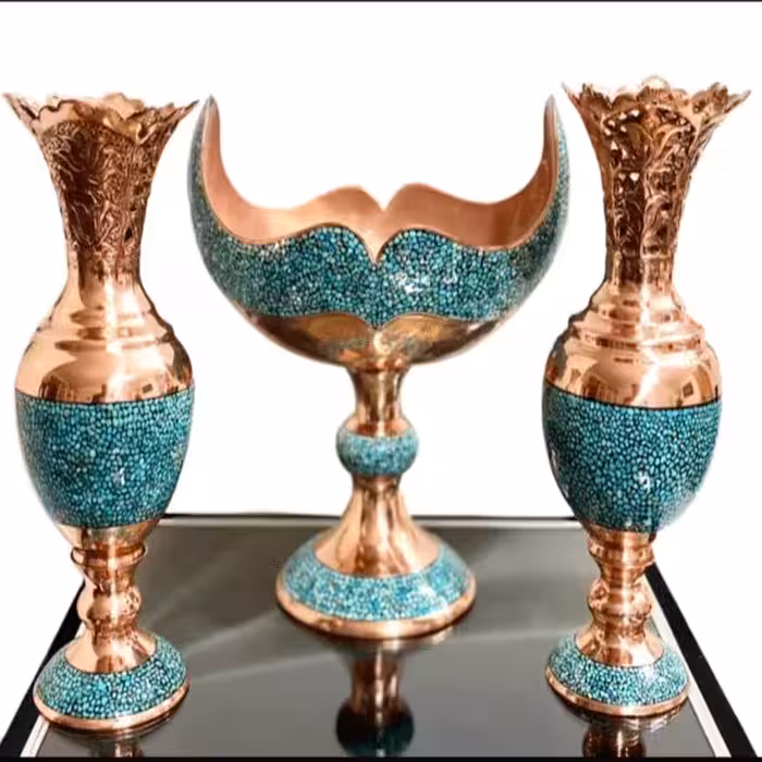 ست سه تکه سنبلدان و کشکول فیروزه کوبی