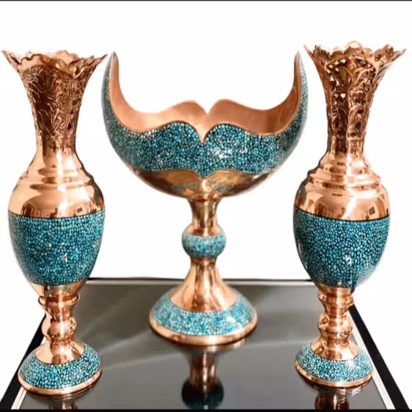 ست سه تکه سنبلدان و کشکول فیروزه کوبی