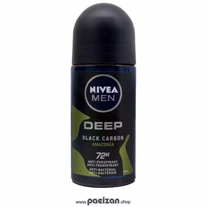 مام رول ضد تعریق مردانه دیپ بلک کربن آمازونیا 72 ساعته نیوا