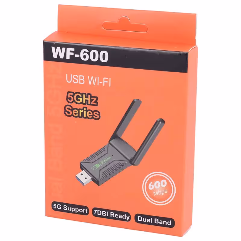 کارت شبکه بی سیم USB دو آنتن 5GHZ دی نت D-NET WF-600