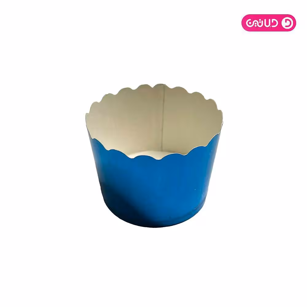 کپسول کاپ کیک متالایز آبی 25 تایی
