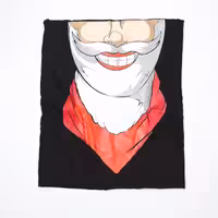 اسکارف پارچه ای داخل فوتر چاپی مرد ریش و سبیل سفید