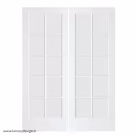 درب شیشه‌ای دولنگه سبک هتلی کد 1174