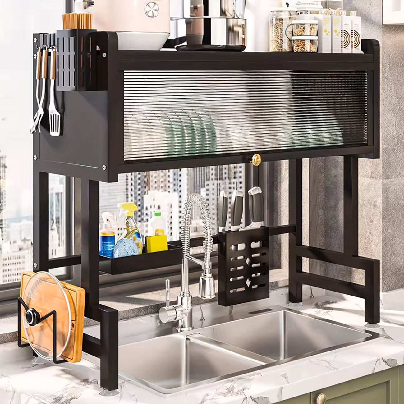 آبچکان ظرف و قفسه آشپزخانه KIYCHEN RACK