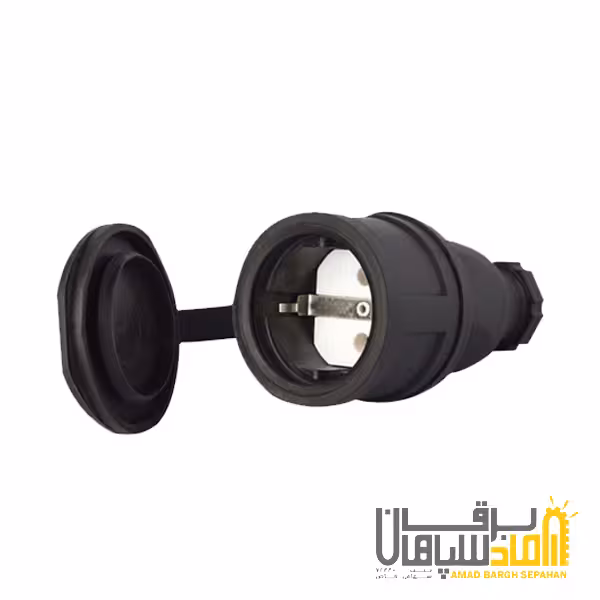 مادگی لاستیکی با درب بندی - مشکی - پارسا