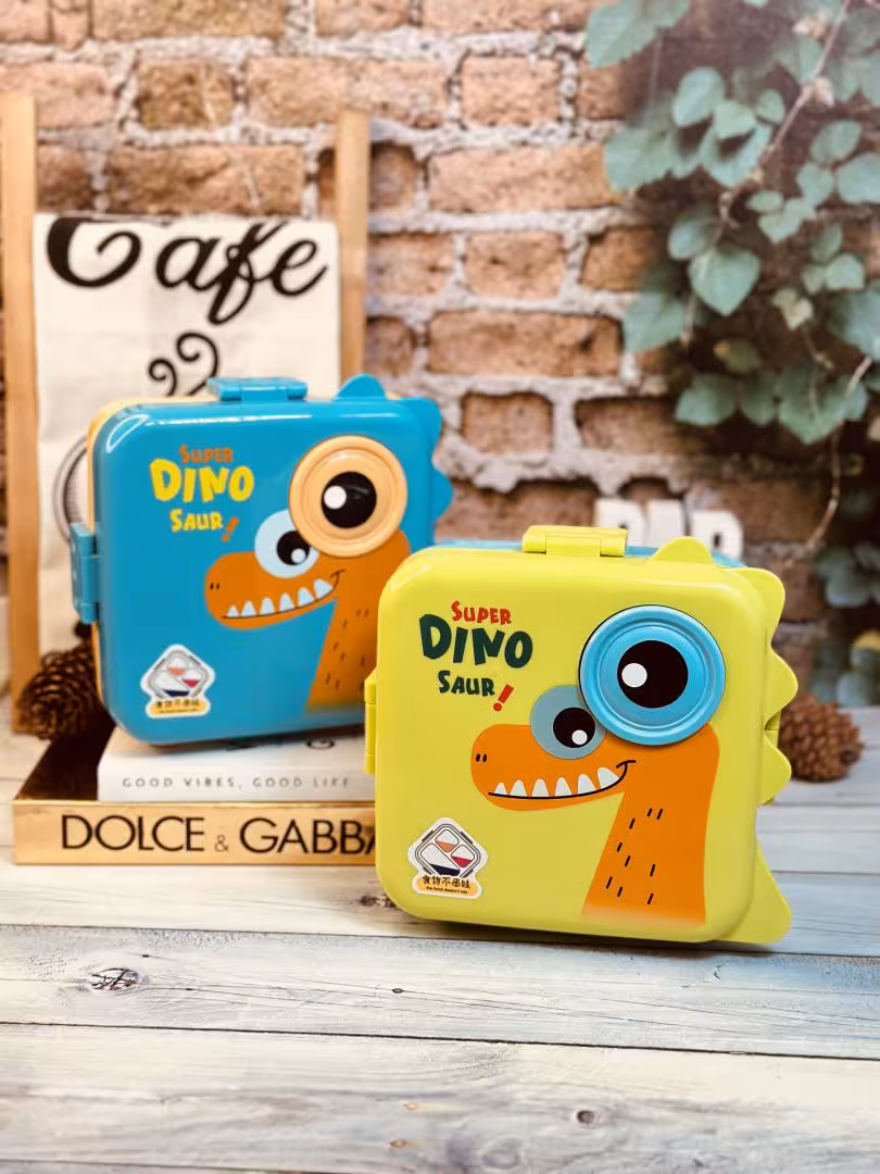 لانچ باکس ظرف غذا داخل پلاستیک دایناسور کد 2297