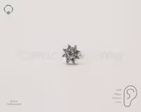 پیرسینگ گوش مدل EStJw JwFlower03