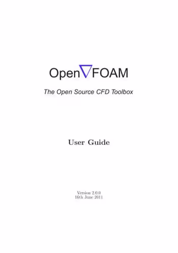 خرید و دانلود نسخه کامل کتاب Open FOAM: The Open Source CFD Toolbox. User Guide