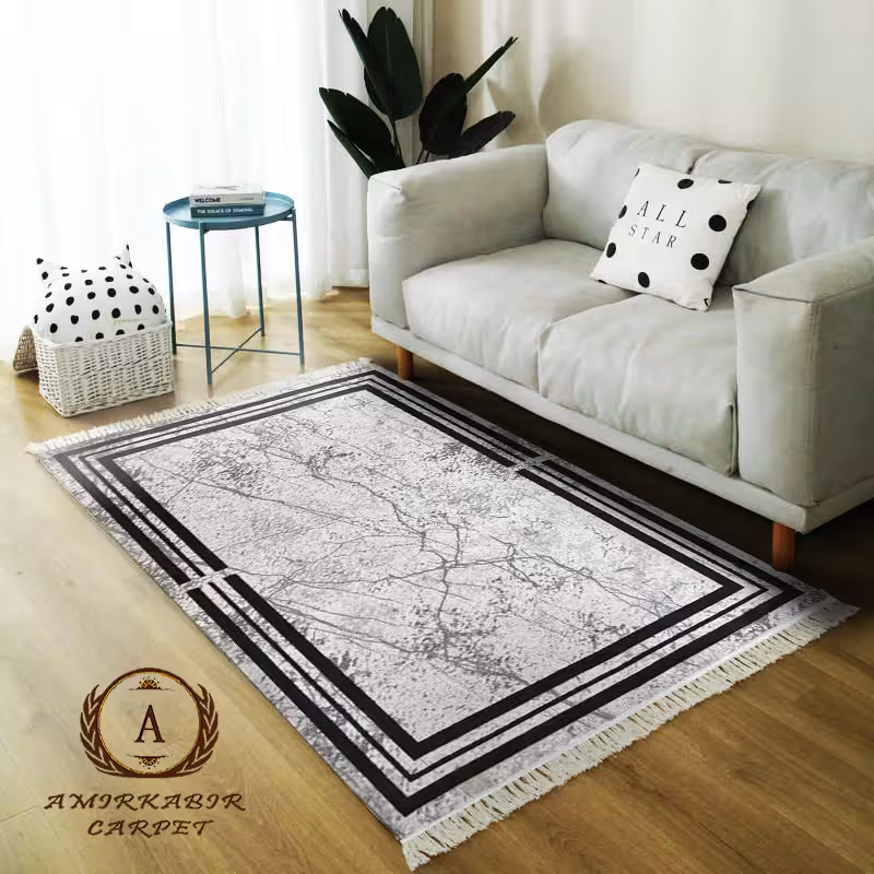 فرش مراکشی کد 41046 زمینه کرم