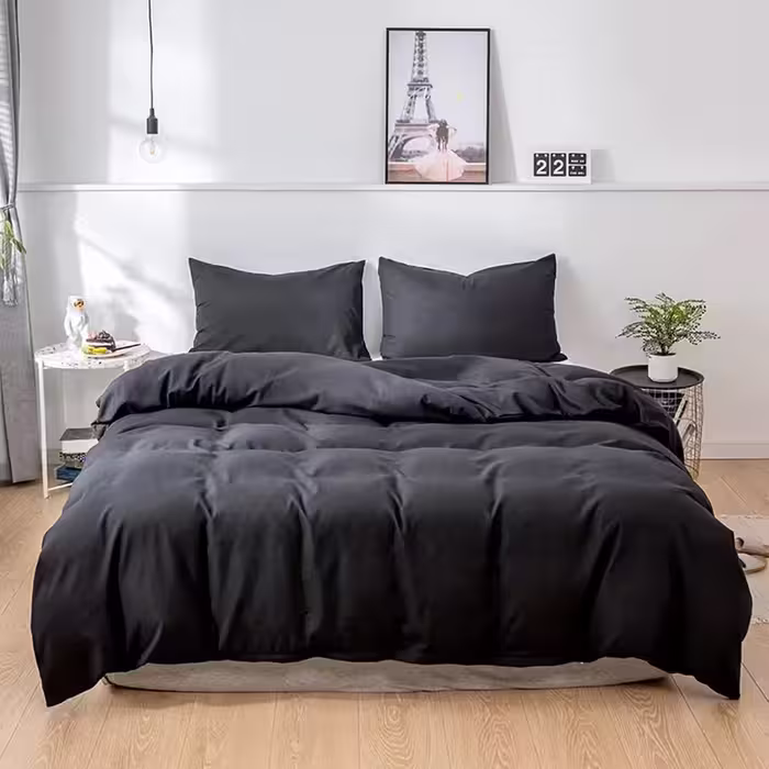 سرویس روتختی کاوری چیداری مشکی دو نفره چهار تکه