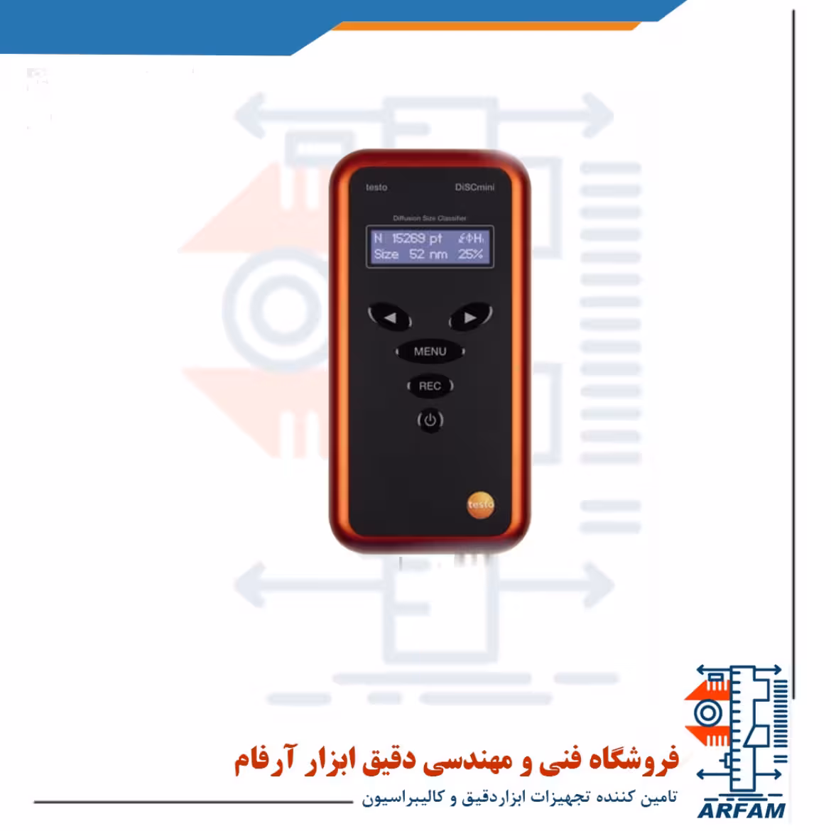 ذره شمار و نانو پارتیکل کانتر پرتابل برند تستو TESTO DISCmini