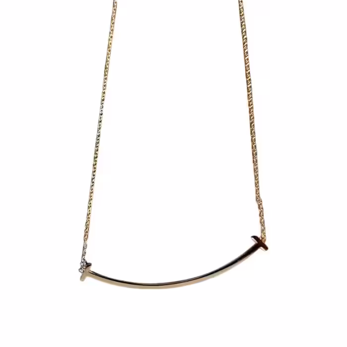 گردنبند استیل طرح لبخند