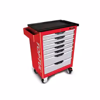 جعبه ابزار 7 کشو چرخ دار (قرمز) تاپ تول TOPTUL مدل TCAC0702