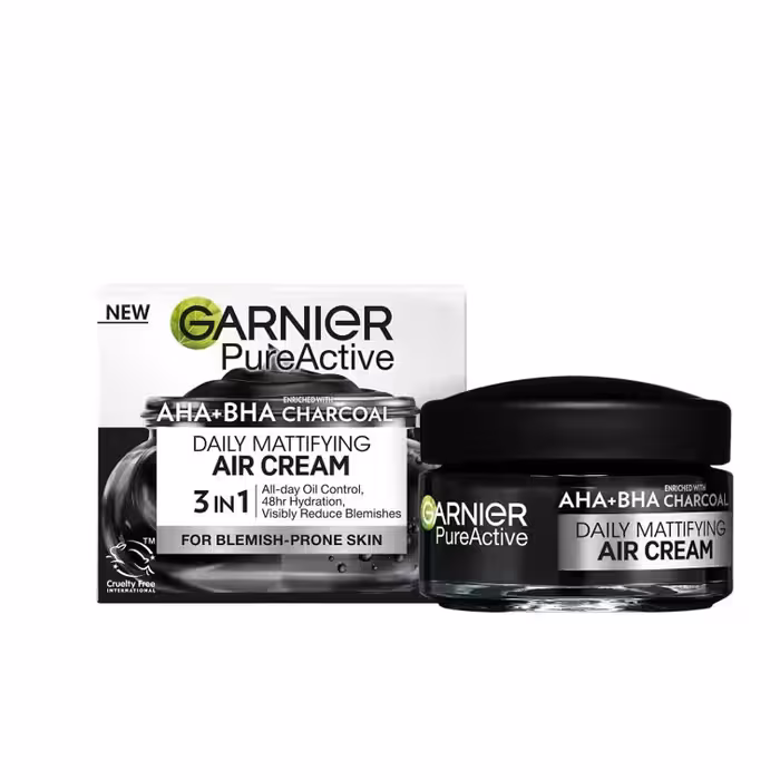 کرم کاسه‌ای زغال مدل AIR CREAM گارنیر 50 میل