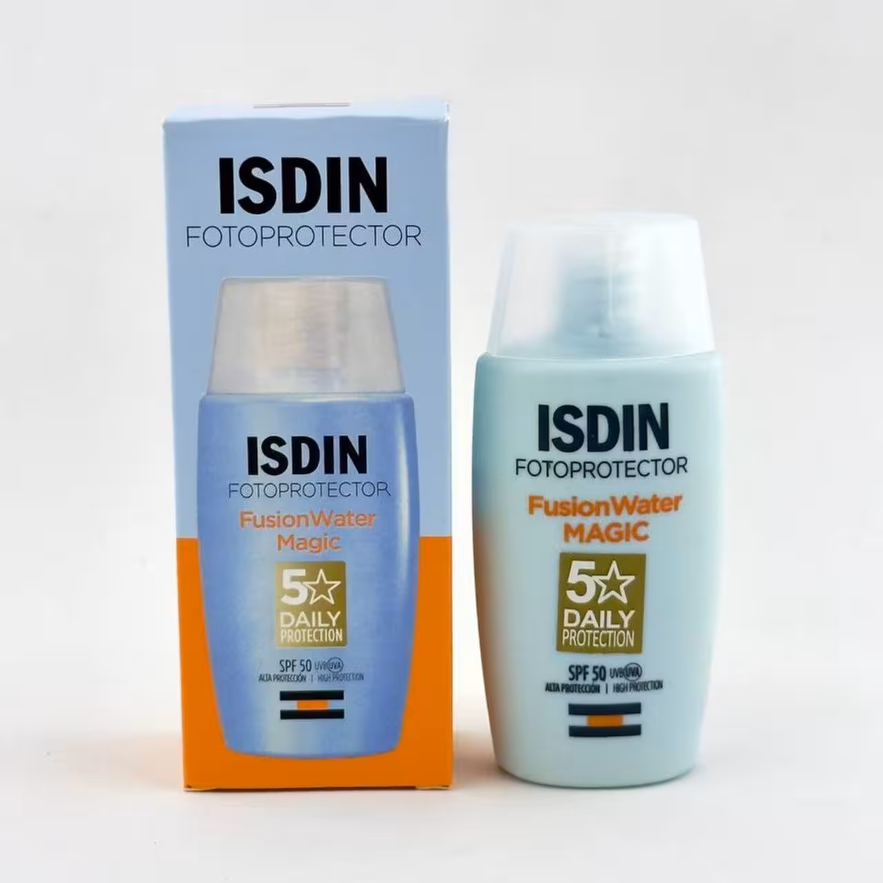 فلوئید ضد آفتاب بی رنگ مجیک فیوژن واتر ایزدین spf50