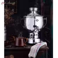 سماور گازی اسیل 6 لیتری طرح ترنج پیلوت دار کد 115