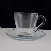 فنجان نعلبکی  مدل کروم HB  بسته 6 عددی ارسال رایگان