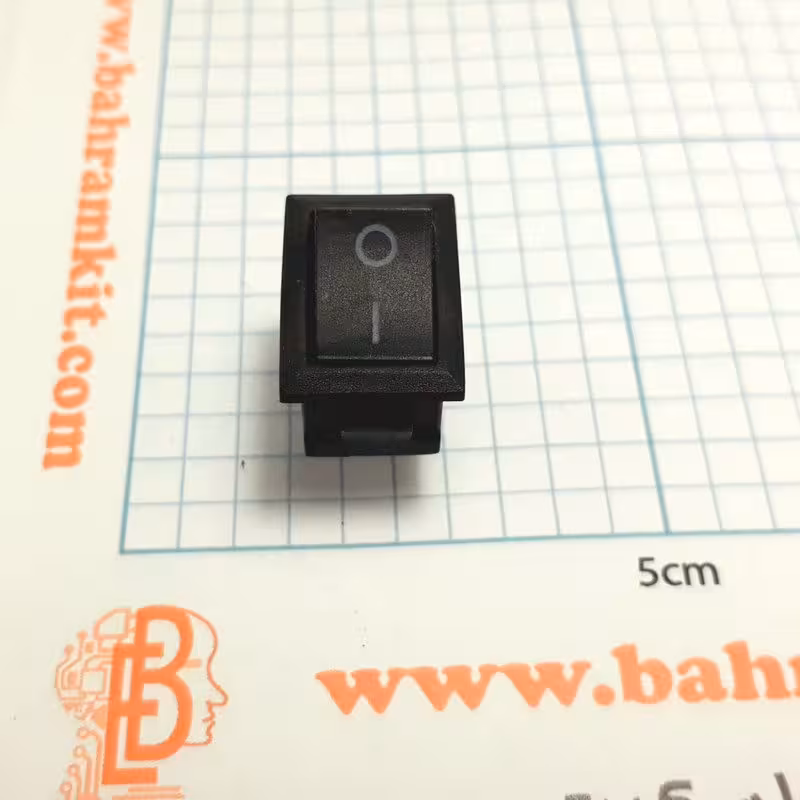 کلید راکر 21x15 (دو پایه) 6A