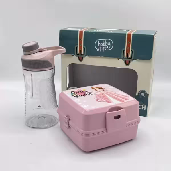 ست ظرف غذا کودک و بطری پرنسس 061199