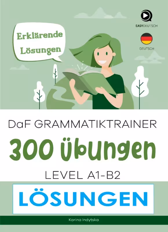 کتاب گرامر آلمانی DaF Grammatiktrainer 300 ubungen A1 B2 Losungen