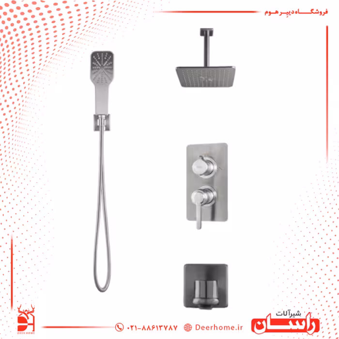 شیر حمام توکار راسان مدل رزالین کلاس 1