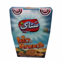 بیسکویت بایو کرانچ سبوس دار ساده ستاک 400 گرمی