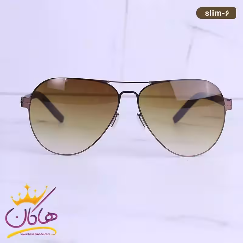عینک آفتابی مردانه آیس برلین خلبانی قهوه ای slim brown