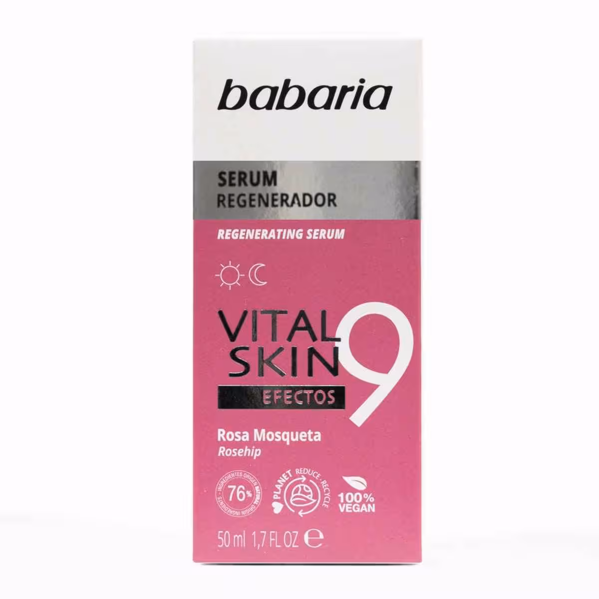 سرم صورت 9 کاره ضد چروک باباریا مدل Vital Skin حجم 50 میل
