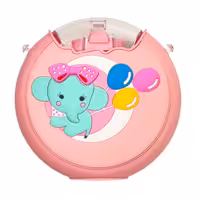 قمقمه کودک مدل نی دار طرح فیل و بادکنک گنجایش 330 میلی لیتر