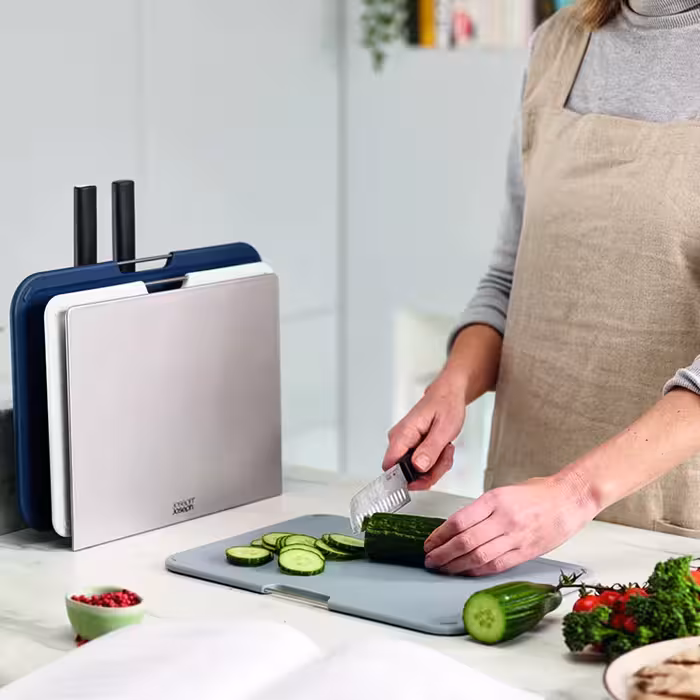 ست تخته و چاقوی جوزف جوزف طوسی Joseph Joseph Nest Plus Chopping Boards & Knives, Set of 7